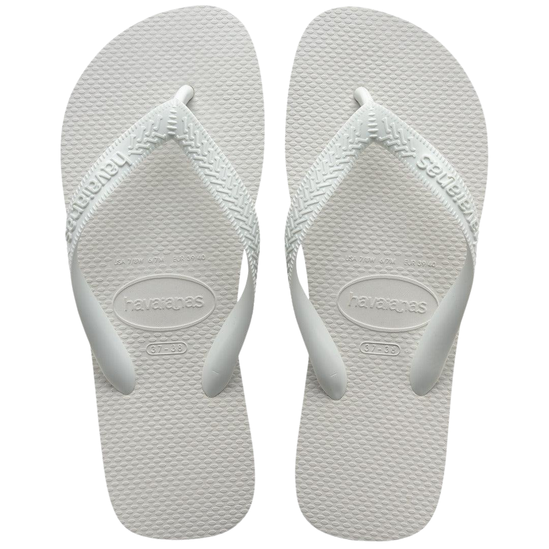 Plain White Havaianas