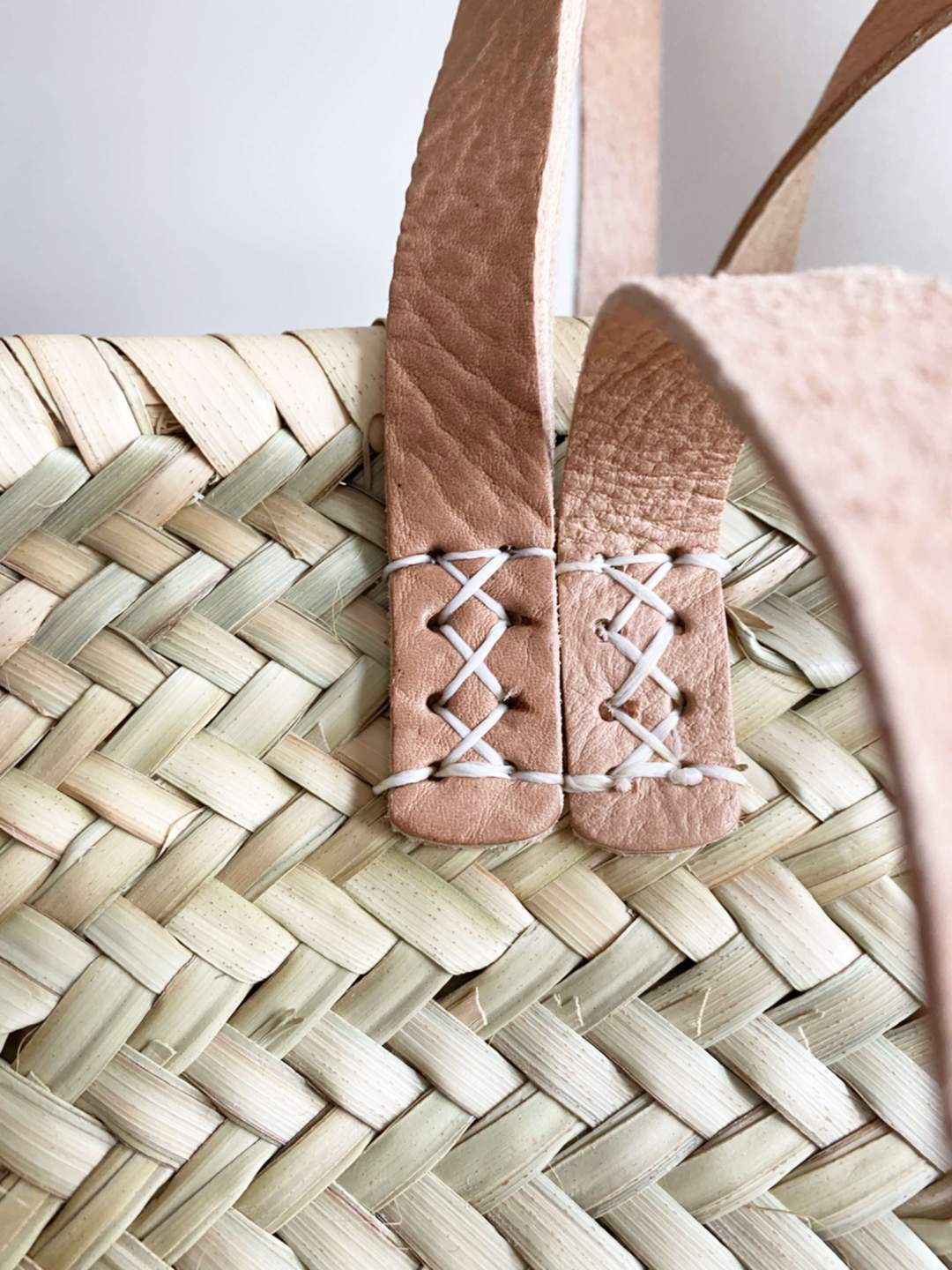 French Shopper Leather Beach Bag