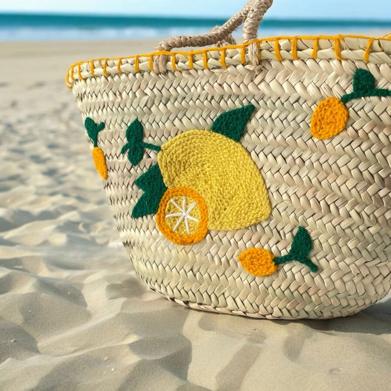 Lemon Bucket Beach Bag