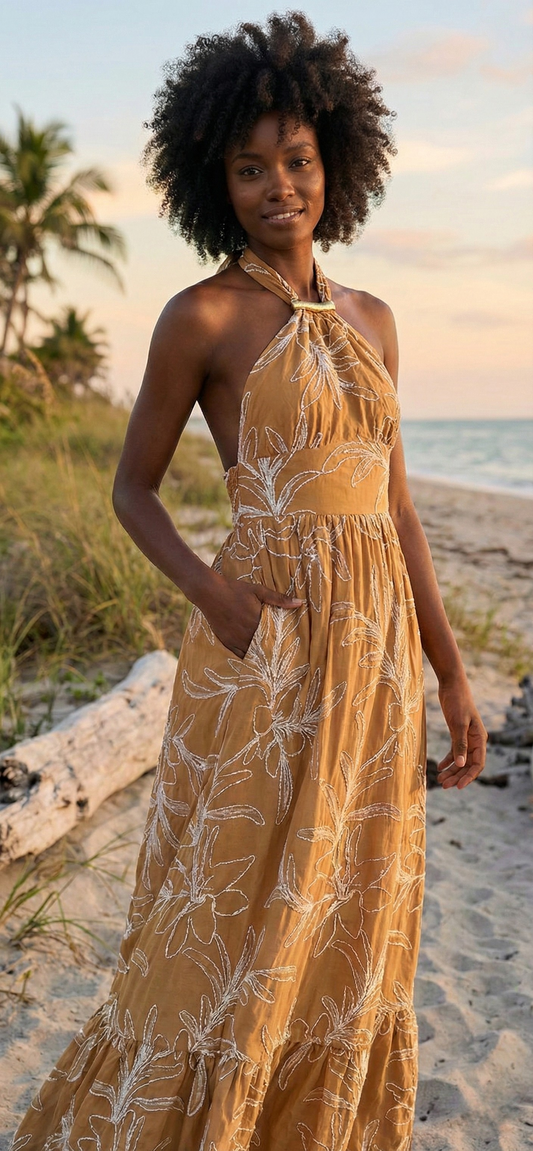 Egea Neck Dress