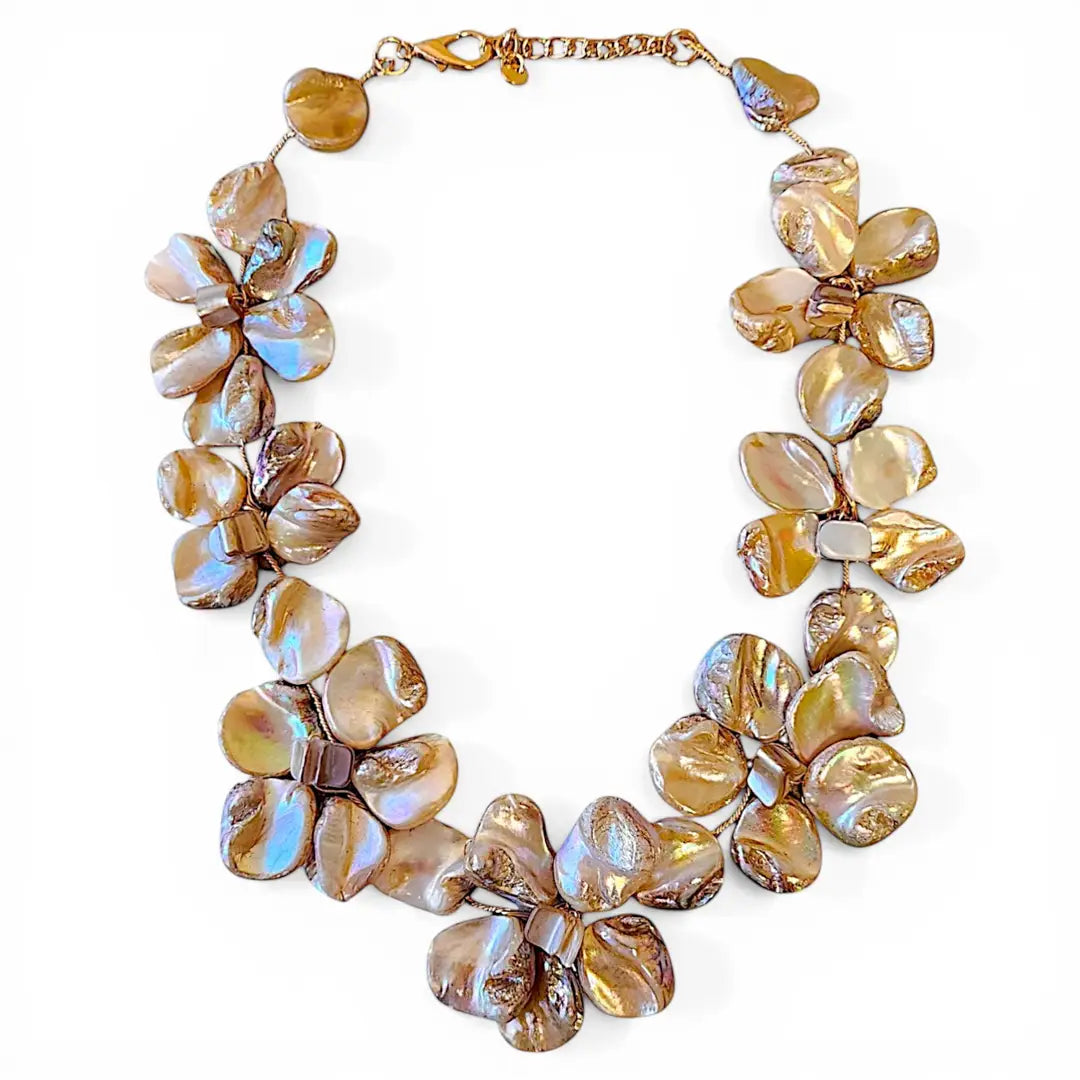 Enamel Flower Necklace