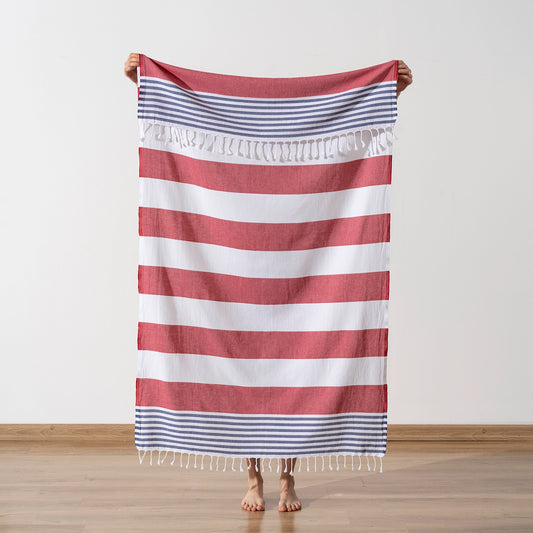 Americana Striped Beach Towel