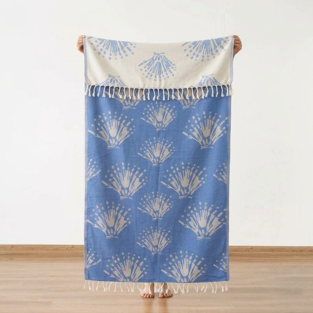 Seashell Turkish Beach Towel