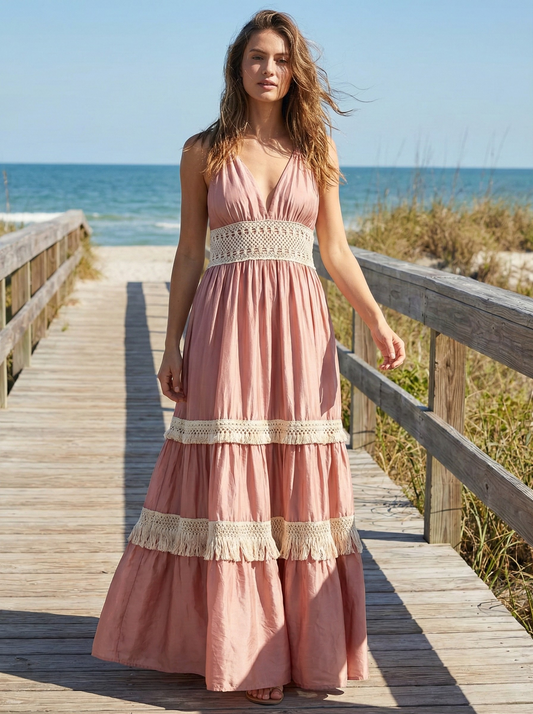Mimi Long Fringed Dress