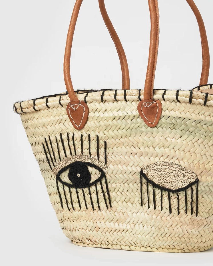 Glitter Eye Beach Bag