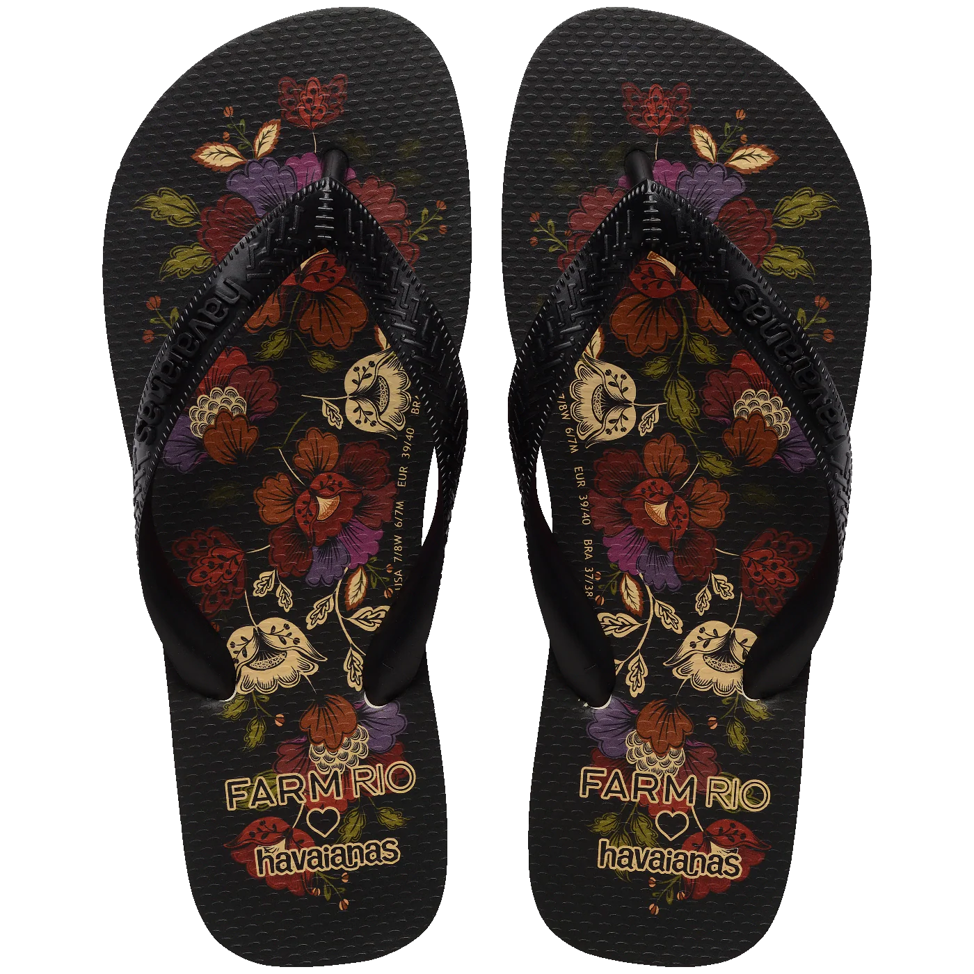 Dark Flower Havaianas Farm Rio