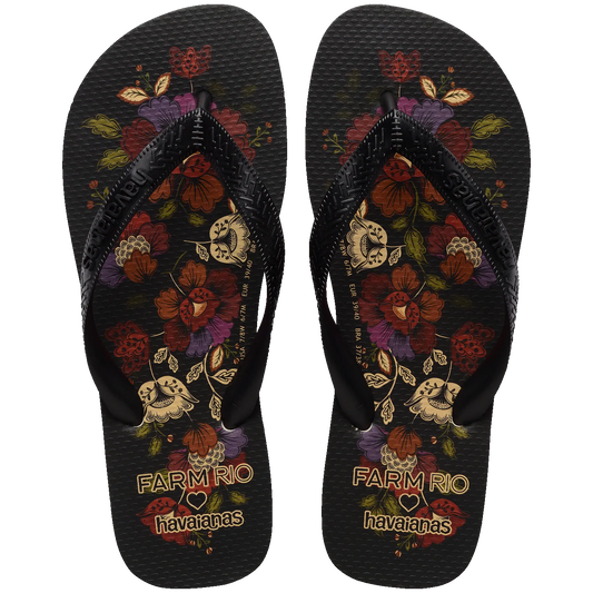 Dark Flower Havaianas Farm Rio