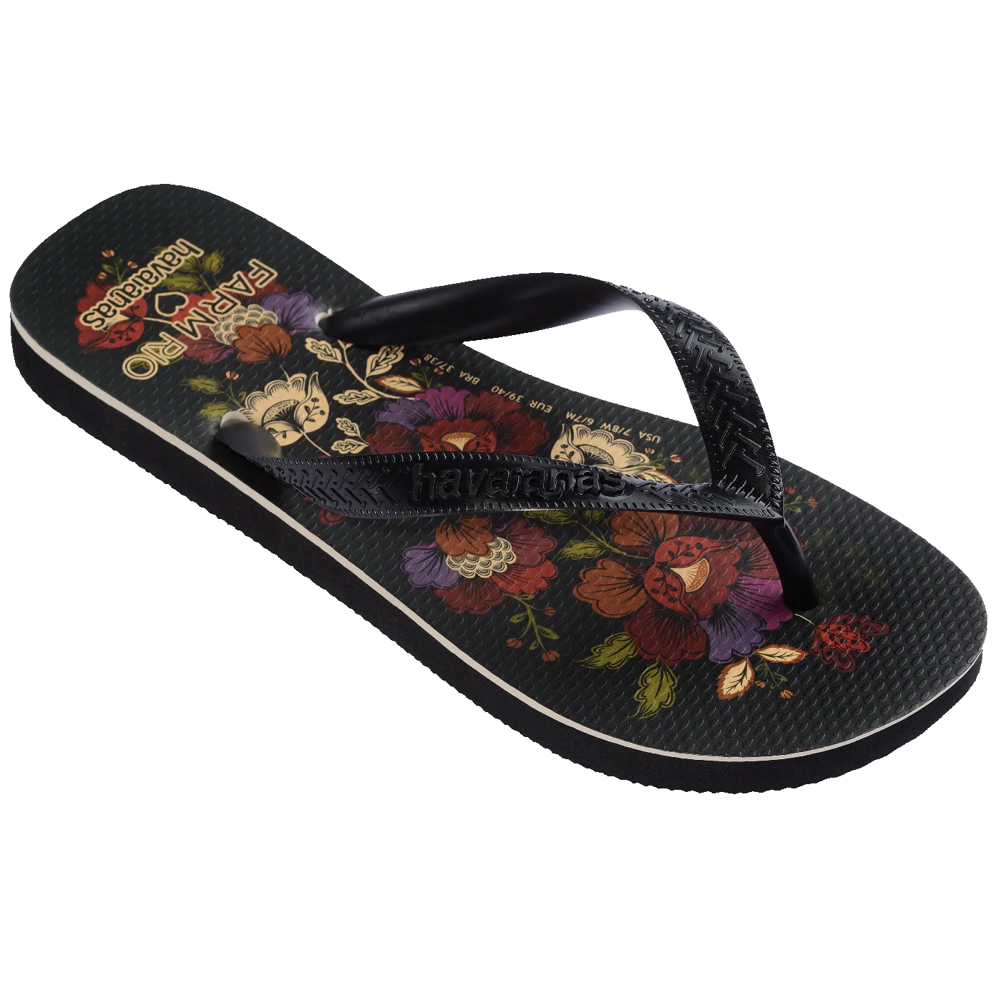 Dark Flower Havaianas Farm Rio