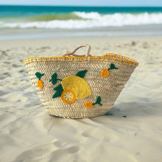 Lemon Bucket Beach Bag